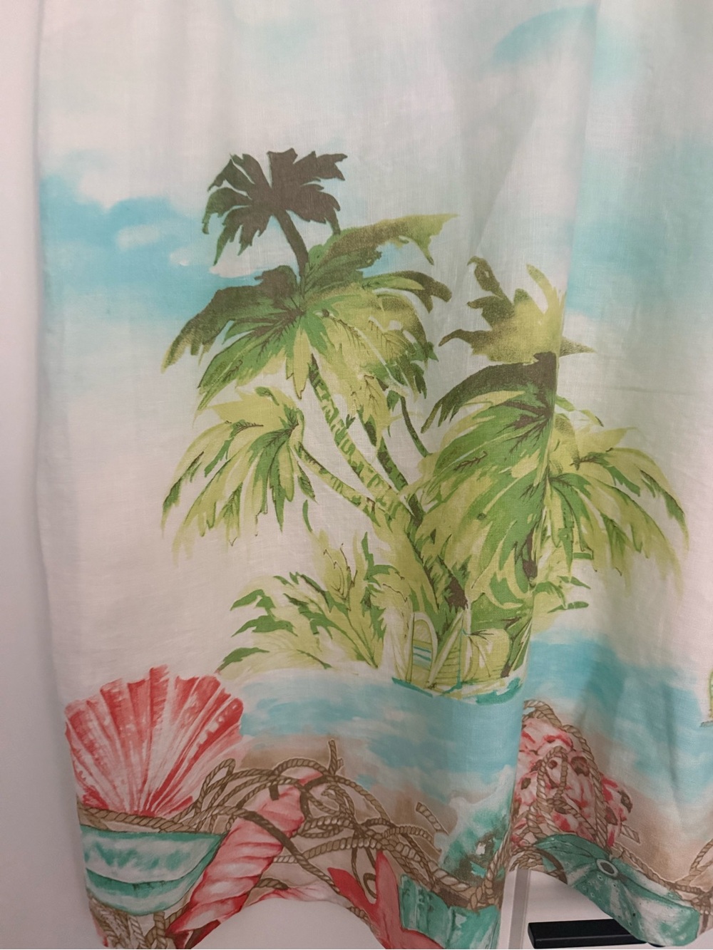 J.Jill Linen Tropical Island Print Shift Dress XL NWT - Picture 4 of 16
